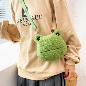 개구리 가방 애착인형 얼굴형 크로스백 친구선물