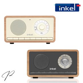 인켈 IK-BT53 휴대용 레트로 블루투스 스피커 FM 라디오 Micro SD AUX