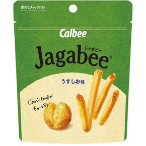 가루비 쟈가비(Jagabee) 스탠다드 파우치 연한 소금맛 감자 스낵 40g 12개입