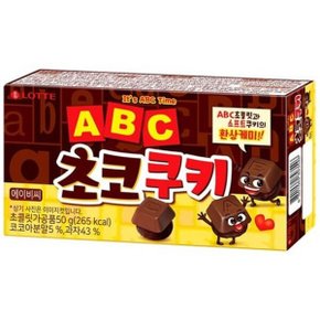 롯데제과 ABC초콜릿 초코쿠키 50g 12개입