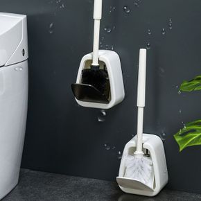 욕실 화장실 변기솔 변기 청소 솔 도구 클리너 세제 실리콘 벽걸이 이지드롭 세정제 일회용