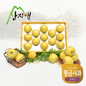 산지애 황금사과 시나노골드 3kg 1box / 중과, 경북산 , 당도선별 12brix ↑