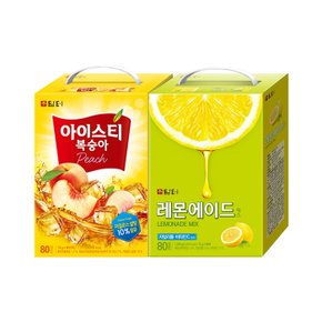 담터 복숭아 아이스티 80T +레몬에이드믹스 80T (에이드)