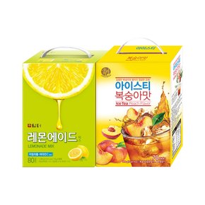 담터 레몬에이드믹스 80T +송원 복숭아 아이스티 70T (에이드)