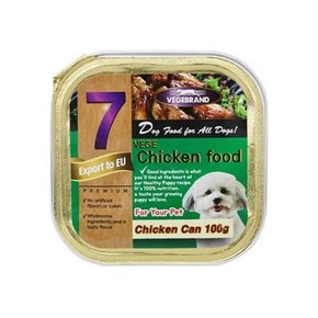 소형견 단백질보충 닭고기 사각캔 5개 강아지사료등급