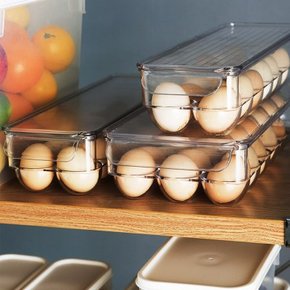냉장고 투명 계란 에그 케이스 트레이 보관함 (중)