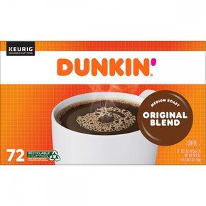 Dunkin던킨도너츠  오리지널  블렌드  K-Cup  커피  포드,  미디엄  로스트,  72개