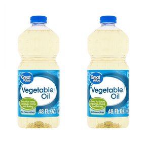 [해외직구]그레이트밸류 베지터블 오일 식용유 1.4L 2팩 Great Value Vegetable Oil 48oz