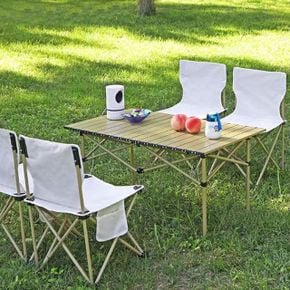 캠핑 테이블 의자 세트 4인 테이블대형+의자4개