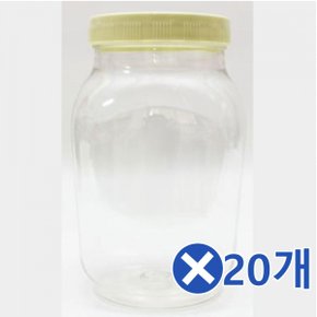플라스틱 꿀병 꿀통 시럽병 매실병 수제청 2.4kgx20개