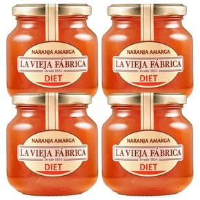 스페인 LA VIEJA FABRICA 비터 오렌지 마멀레이드 잼 290g 4개 DIET