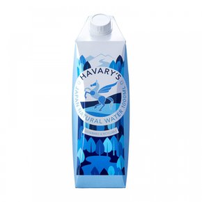 HAVARY`S 하벌리즈 종이팩 내츄럴 워터 미네랄 워터 천연수 물 (1000mL×6개)