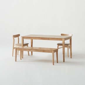 로하 원목 6인 식탁세트 (의자2,벤치1 포함)_DIY