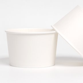 튀김 컵밥 분식 테이크아웃 일회용 다용도 컵 무지 종이용기 750호 소량 100개