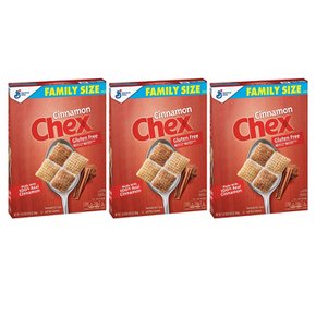 [해외직구]Chex Cereal Cinnamon Gluten Free 첵스 시리얼 시나몬 글루텐 프리 19.6oz(555g) 3팩