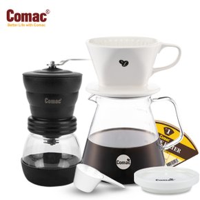 핸드드립 홈카페 2종세트(DN9/MC1) 커피그라인더+드립세트[커피용품/커피서버/커피드리퍼/커피필터]
