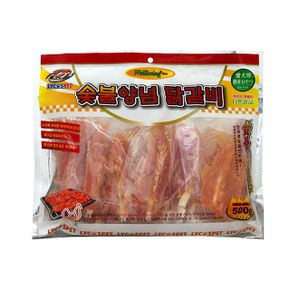 숯불양념 닭갈비 우유껌 강아지 애견 영양 간식 500g