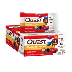 Quest®퀘스트® 코팅 캔디 - 초콜릿 피넛 (12팩)