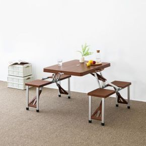 야외 접이식테이블 4인세트 폴딩테이블 의자세트