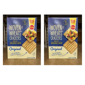 [해외직구]크로거 우븐 통밀 크래커 오리지날 354g 2팩 Kroger Woven Wheats Crackers Original 12.5oz