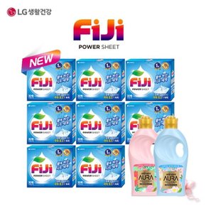 [Fiji]  파워시트 프레쉬 세탁세제(30매*8박스) + 아우라 섬유유연제(...