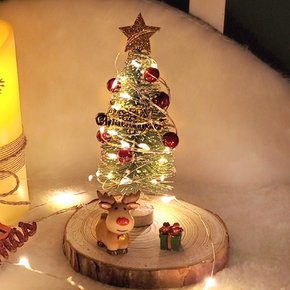 [무케] 더라임코리아_크리스마스 귀염 뽀짝 미니 트리 풀세트 장식 소품