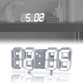 LED 무소음 책상 3D 디지털 전자 조명 벽걸이 시계