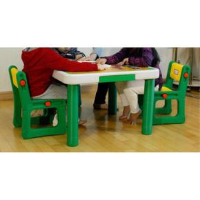 물주입 캐릭터 유아책상 의자세트 2명 서랍 곡선 센터 공부방 흥미유발 밥상겸 보육