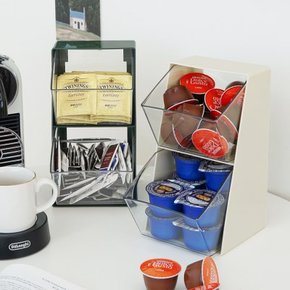 인블룸 홈카페 커피 캡슐 티백 보관함 2color