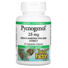 미국직구 Natural Factors 내추럴팩터스 피크노제놀 25mg  Pycnogenol 60캡슐
