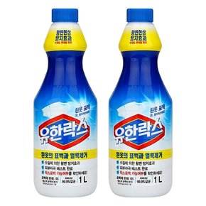 유한락스 흰옷 표백용 1L X 2개