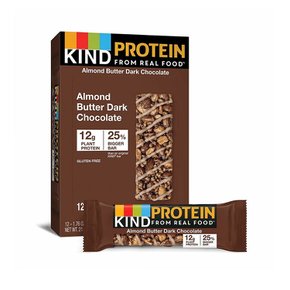 [해외직구]KIND Protein Bar Almond Butter Dark Chocolate 카인드 프로틴바 아몬드 버터 다크 초콜릿 12입
