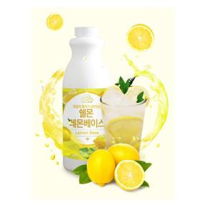 쉘몬 과일농축액 고농축 레몬 과즙 1kg 시럽 원액 에이드