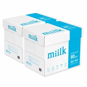 밀크(Miilk) A4용지 80g 2박스(5000매)[정우]