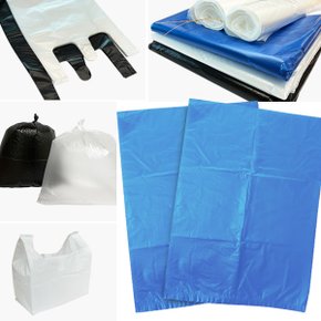 쓰레기봉투50L(파랑)100매/평판/비닐봉투/재활용봉투