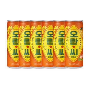 [동아오츠카] 오란씨 캔 250ML 오렌지 6개
