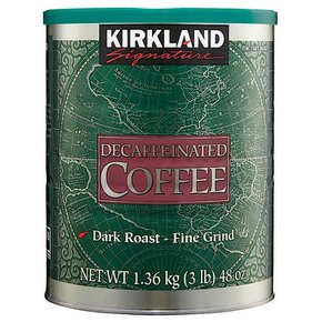 커클랜드 시그니처 디카페인 커피 다크 로스트 1.36kg