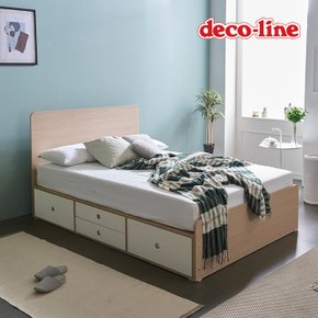 코넬 피카 일반 더블 수납 침대+양면매트 DKN077C