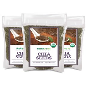 healthworks 유기농 치아씨드 1.36kg 3팩 Chia Seeds
