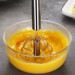 원룸꾸미기 스텐 반자동 계란거품기 계란풀기 미니거품기 수동 주방아이템