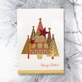FS1030-6 크리스마스 카드 트리 산타 성탄절 루돌프