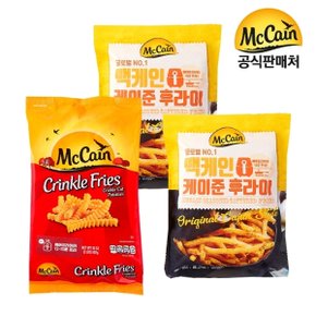 맥케인공식 감자튀김 (케이준x2봉+크링클컷프라이즈)