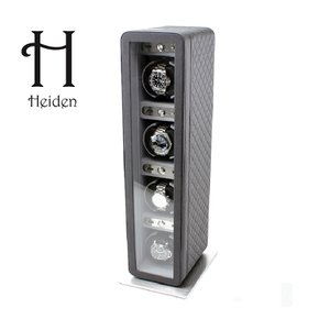 [Heiden] 하이덴 모나코 쿼드 와치와인더 HD021-Black leather 명품 시계보관함 4구