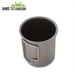 [쓱페셜프라이스][AMG]티타늄 싱글머그컵(샌딩)450ml 캠핑 티탄 머그컵