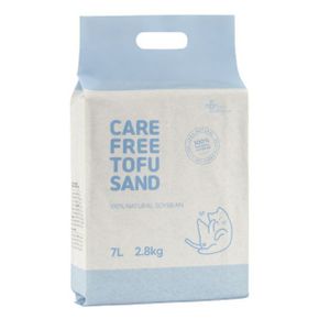 [마이펫닥터] 케어프리 두부모래 고양이 모래, 2.8kg, 1ea