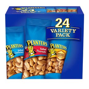 [해외직구] 플랜터스 견과류 3가지맛 버리이어티팩 24입 Planters Planters Nuts Cashews and Peanuts Variety Pack (40.5 oz., 24 ct.)
