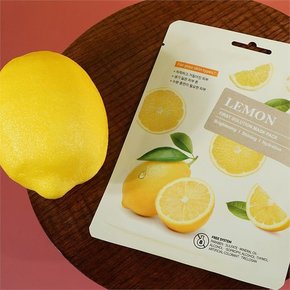 [입소문] 상큼한 피부고민 피부톤 수분충전 마스크팩 10입 레몬