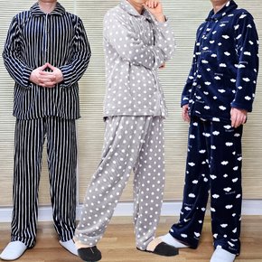 FW 핑크존 밸리 밍크 카라 오픈 잠옷세트 남성용