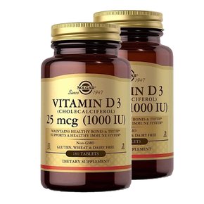 솔가 비타민 D3 Vitamin 25mcg 1000IU180정 2개