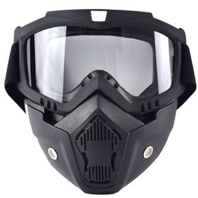 오토바이 고글 마스크 분리형 안면 보호구 바이크 방풍 얼굴보호 안전고글 자전거 스키 보드 스포츠 헬멧